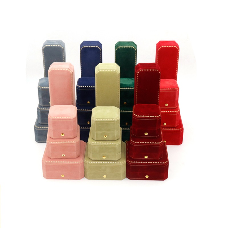 Velvet Jewelry Box - Joyero octogonal de alta gama con