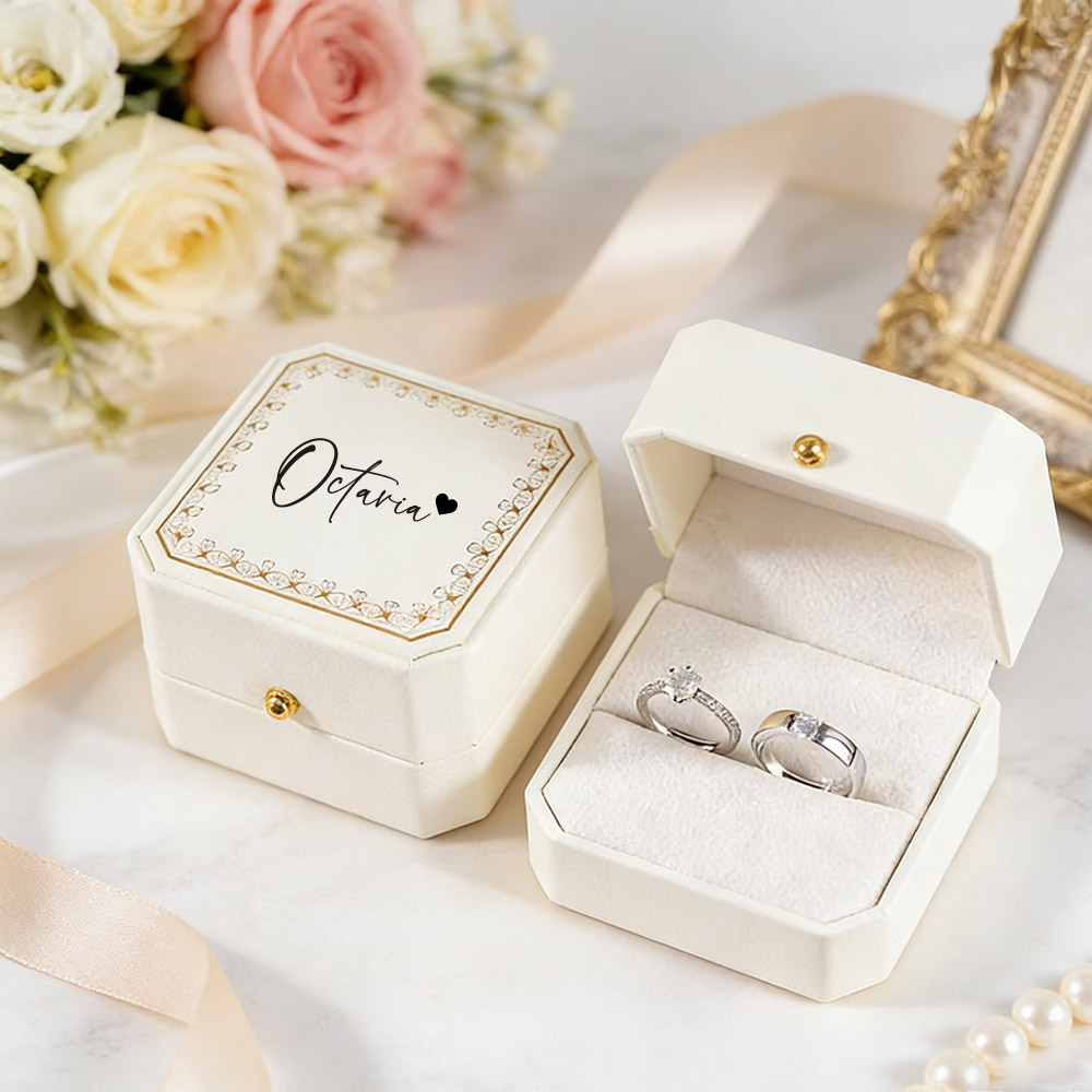 Caja de Anillos Personalizada  - Velvet Jewelry Box reseña y precio