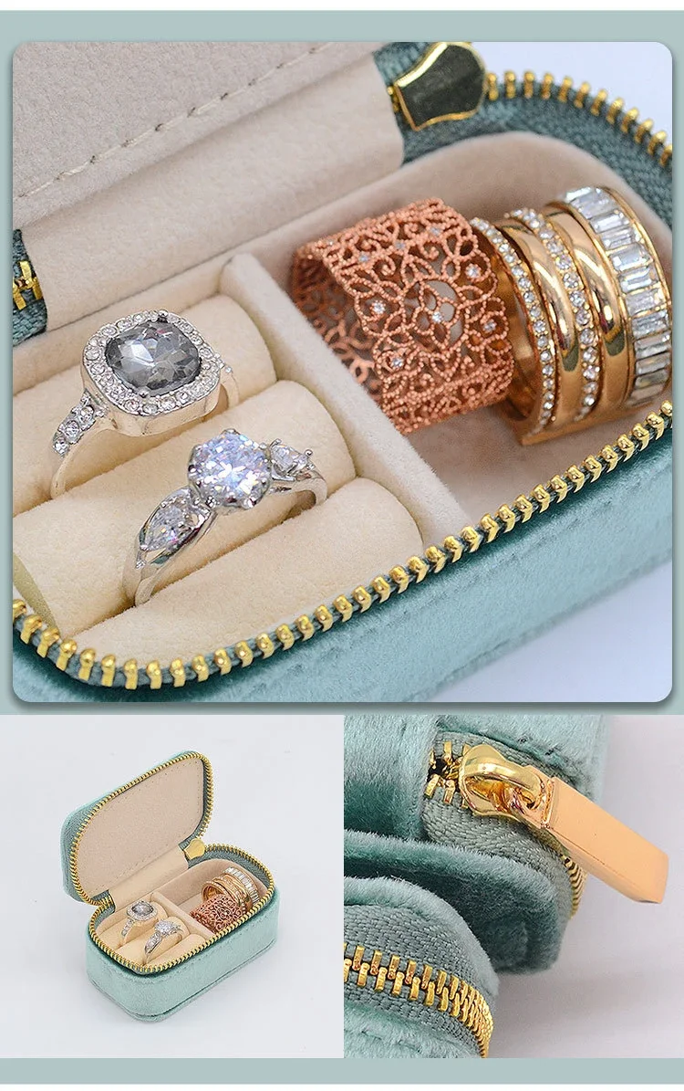 Mini joyero de viaje, estuche  - Velvet Jewelry Box reseña y precio