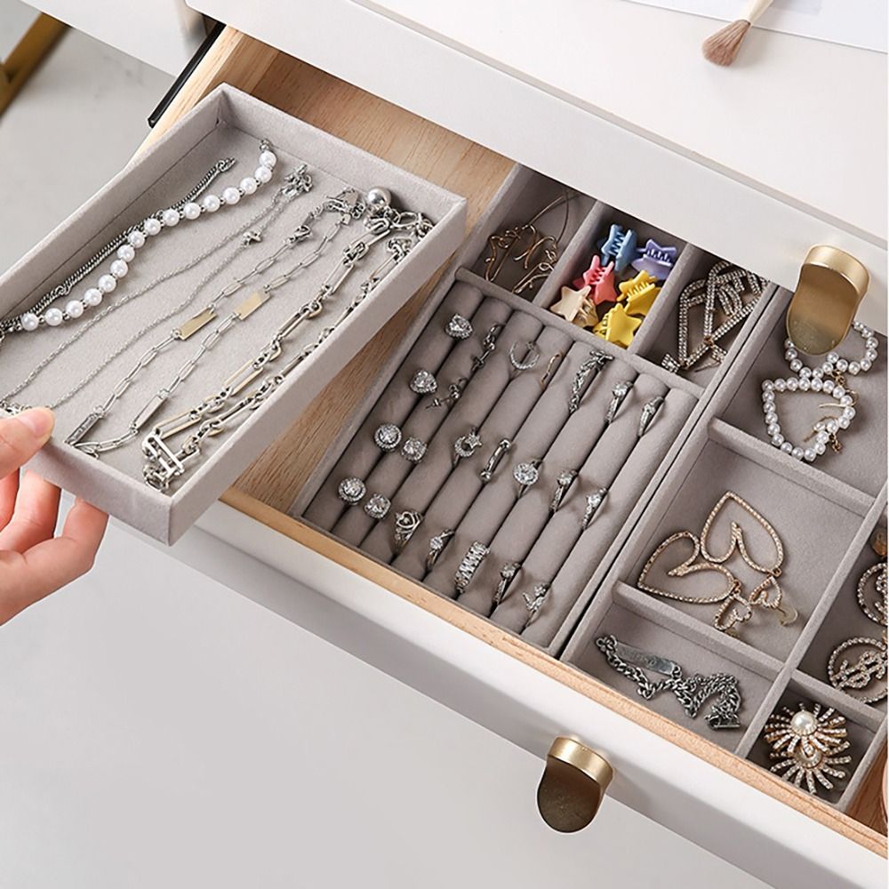 Caja de cajón, caja de almacen - Velvet Jewelry Box reseña y precio