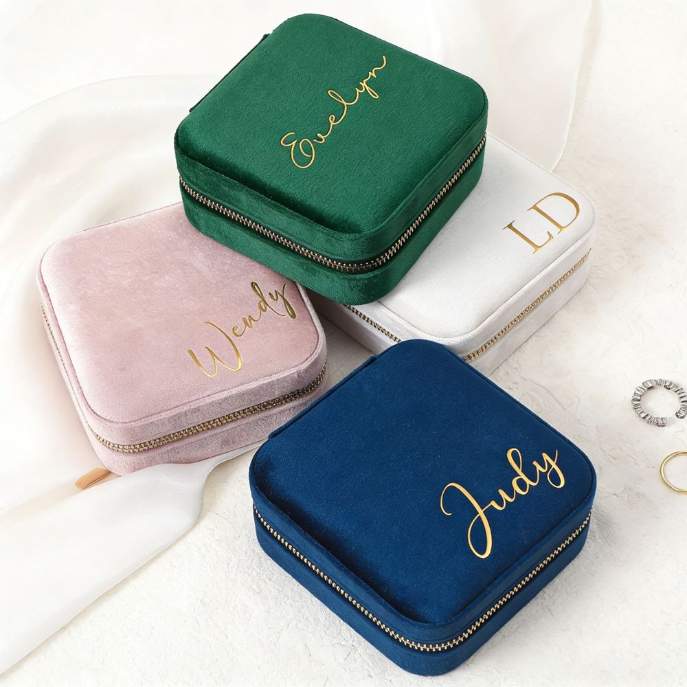 Joyero personalizado Estuche d - Velvet Jewelry Box reseña y precio