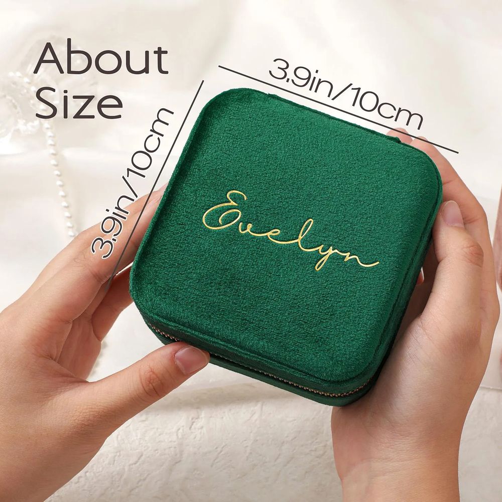 Joyero personalizado Estuche d - Velvet Jewelry Box reseña y precio
