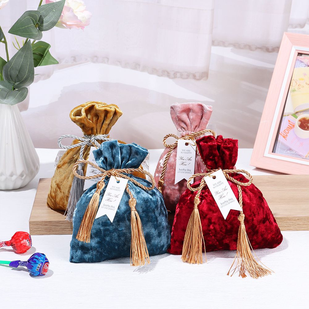 Bolsa de terciopelo con borlas - Velvet Jewelry Box reseña y precio