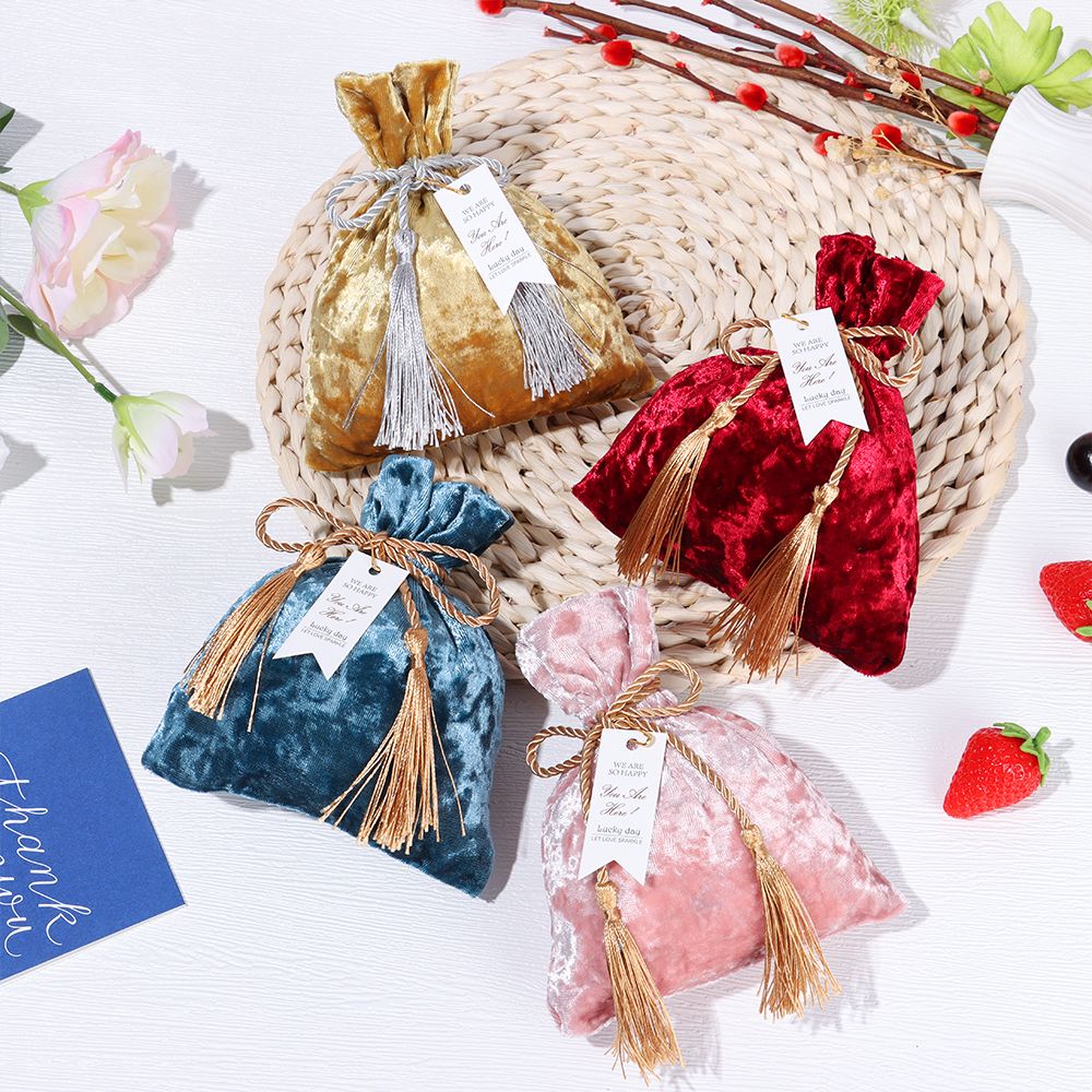 Bolsa de terciopelo con borlas - Velvet Jewelry Box reseña y precio