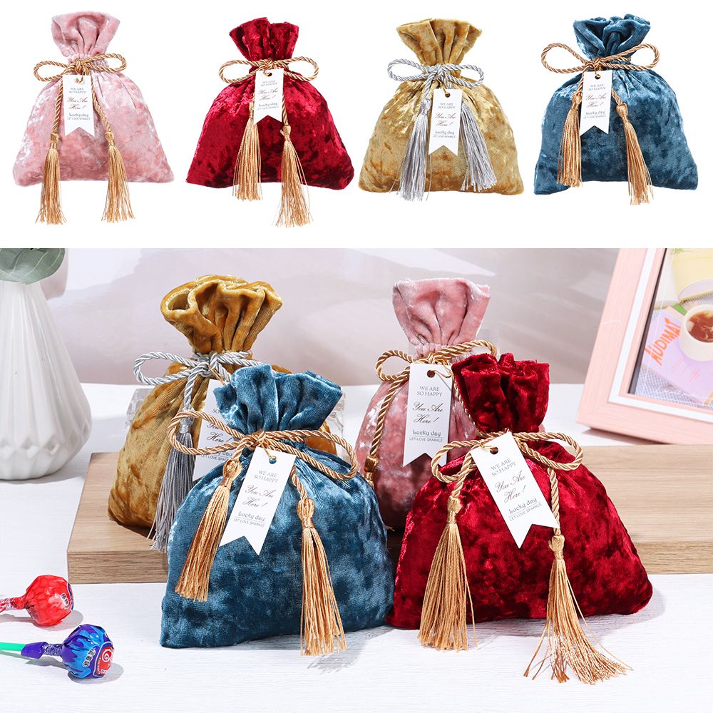 Bolsa de terciopelo con borlas - Velvet Jewelry Box reseña y precio