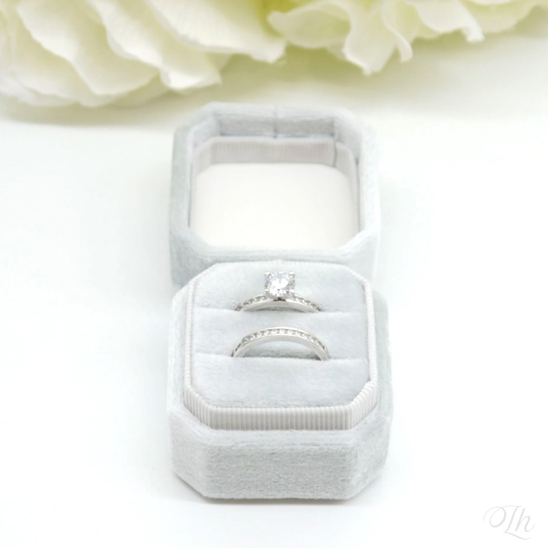 Caja de anillo de boda persona - Velvet Jewelry Box reseña y precio