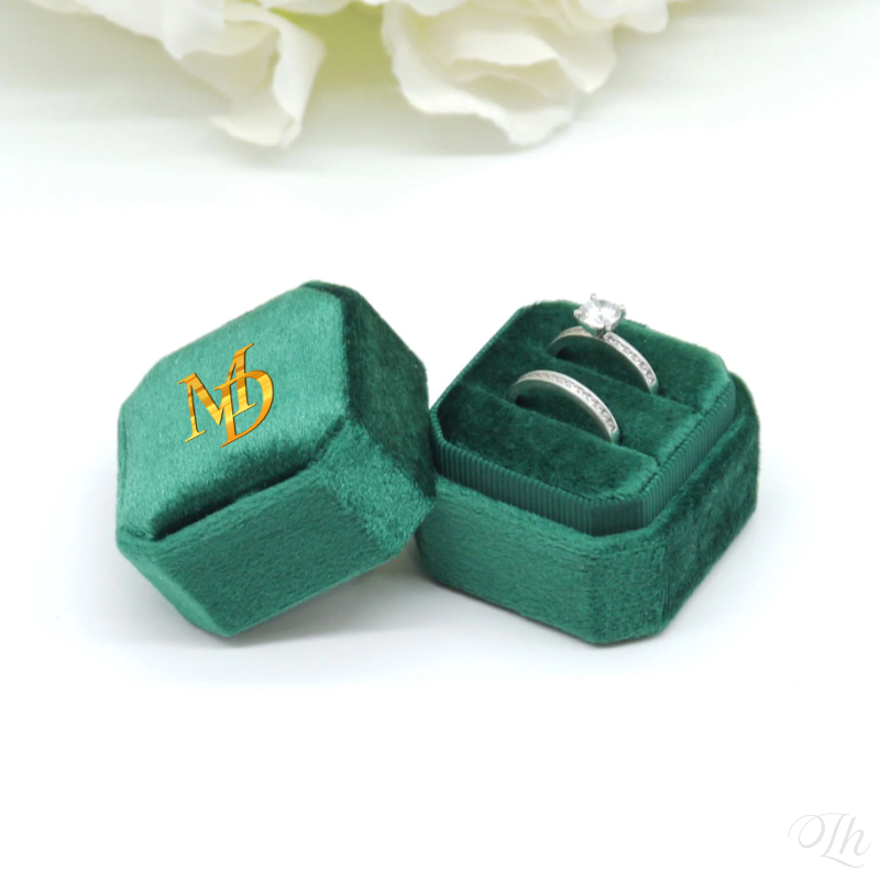Caja de anillo de boda persona - Velvet Jewelry Box reseña y precio