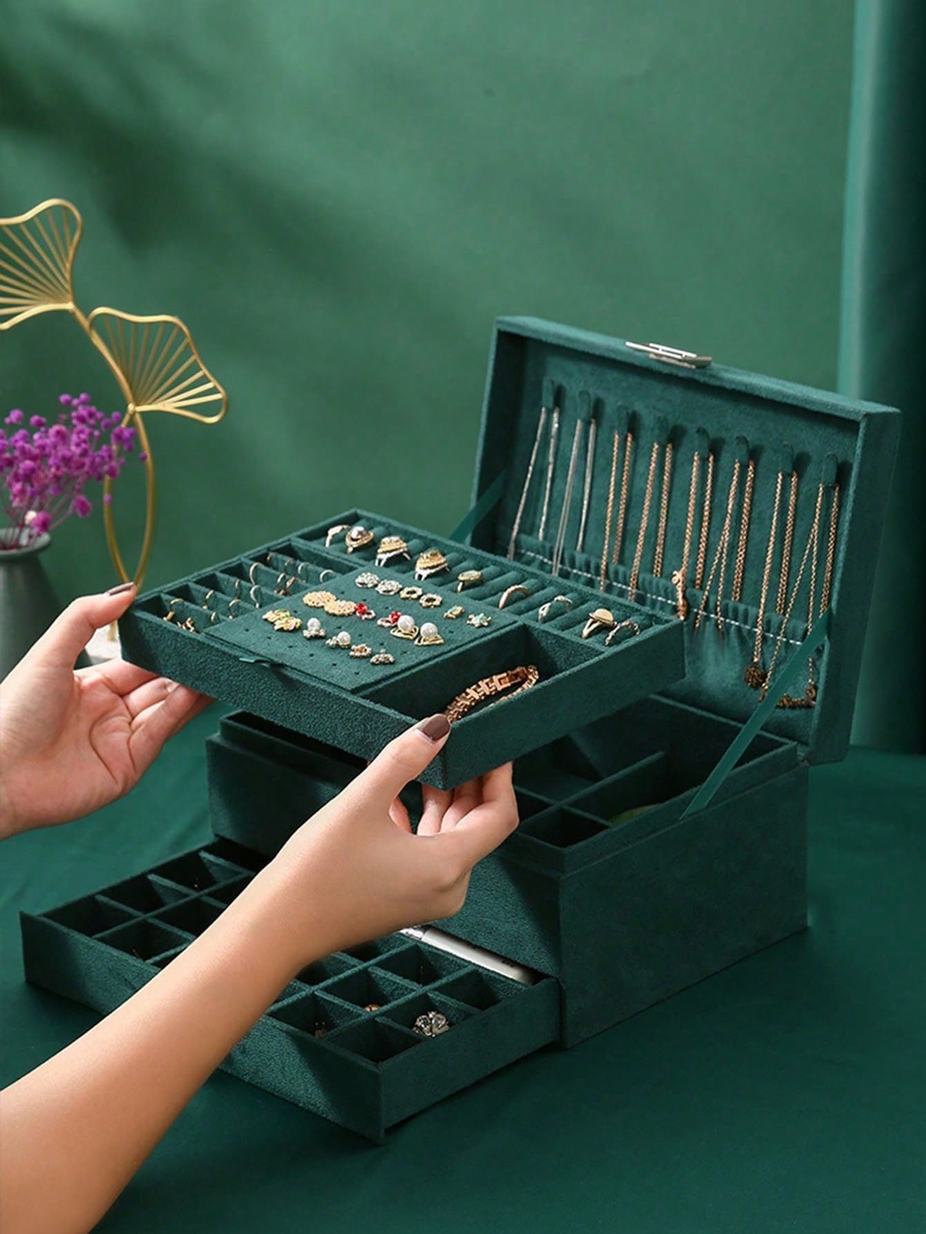 Caja de Joyería de Terciopelo  - Velvet Jewelry Box reseña y precio