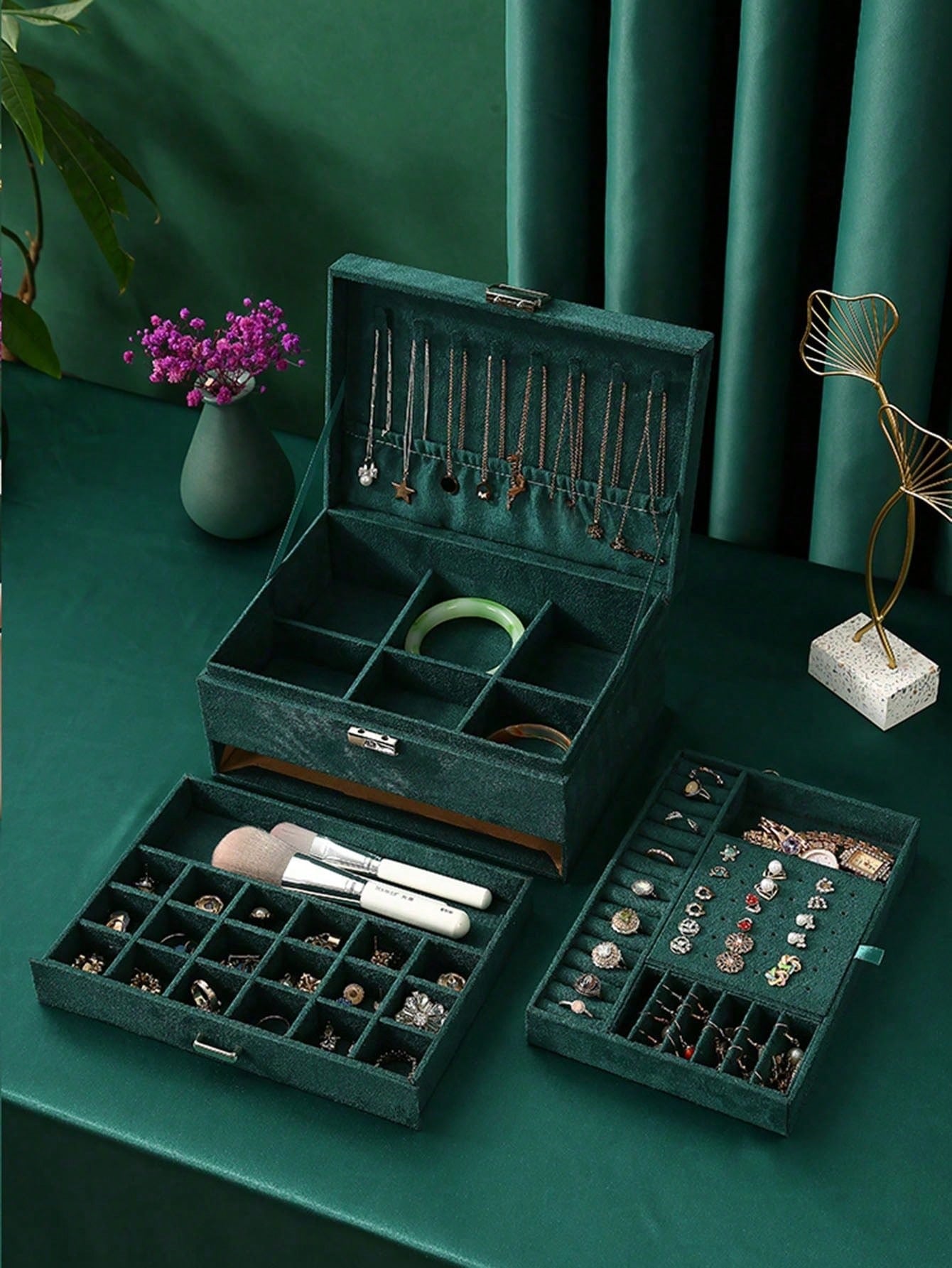Caja de Joyería de Terciopelo  - Velvet Jewelry Box reseña y precio