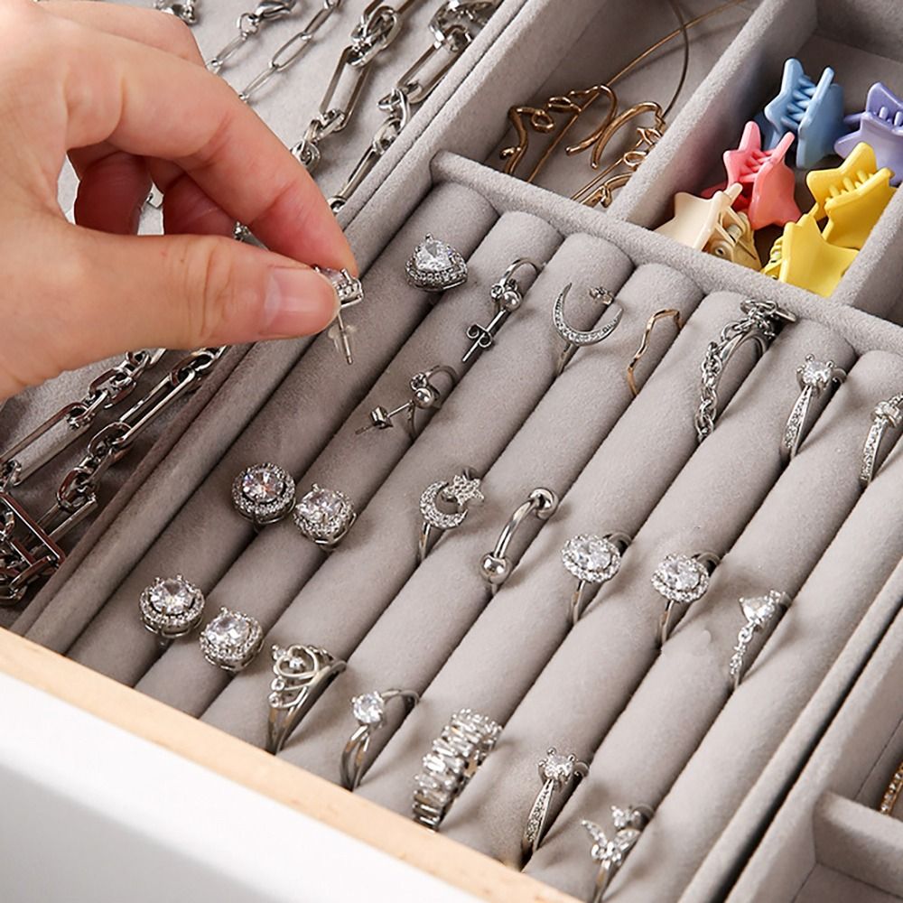 Caja Organizadora Apilable de  - Velvet Jewelry Box reseña y precio